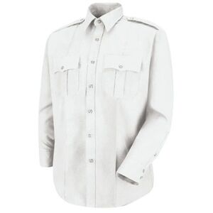 NWT Horace Small Sentry work shirt long sleeve faux button up full zip 17.5/35  